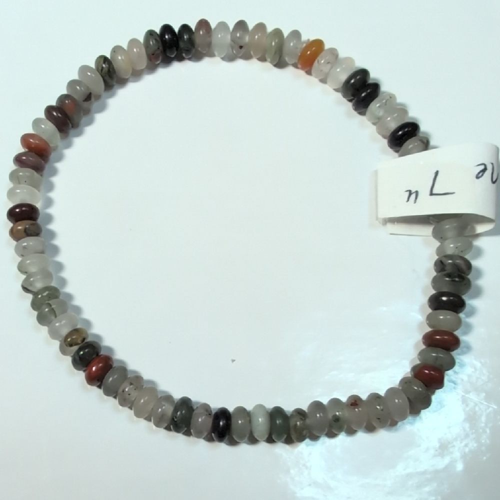 Handmade African Bloodstone Stretch Bracelet